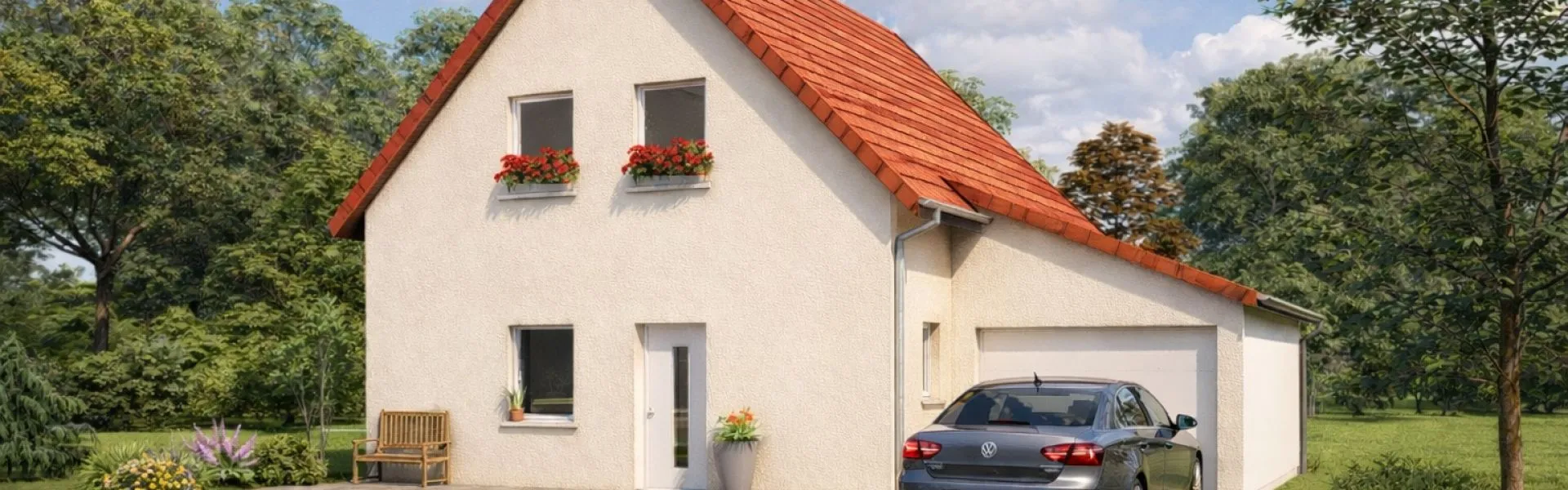 Projet de construction d'une maison 107.25 m² avec terrain à LAMPERTSLOCH (67)